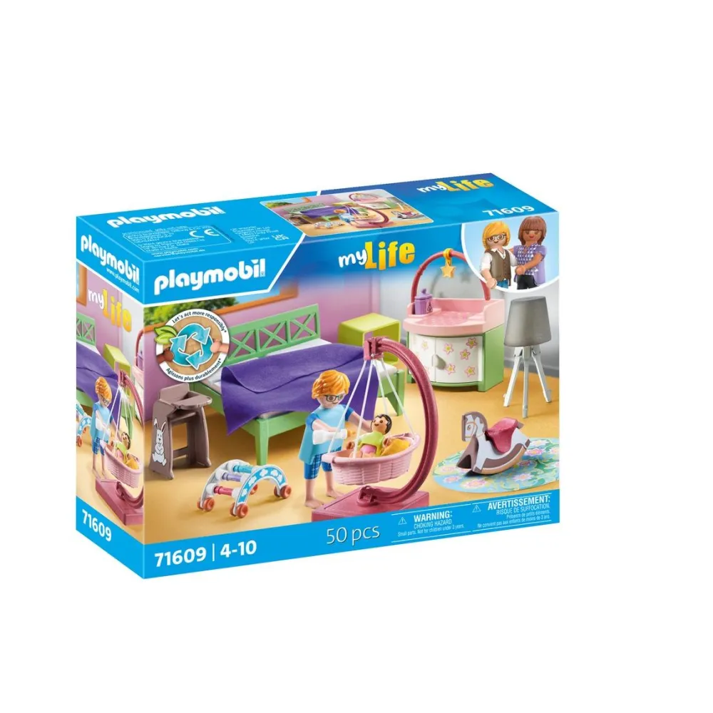 Playmobil Chambre de parents avec berceau suspendu My life 71609^ La Ville, La Police Et Les Secours
