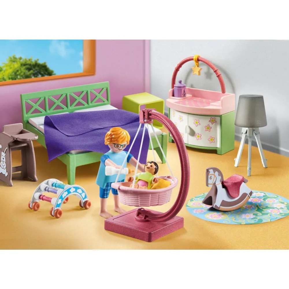 Playmobil Chambre de parents avec berceau suspendu My life 71609^ La Ville, La Police Et Les Secours