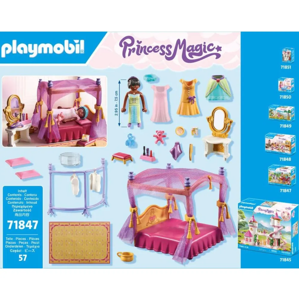 Playmobil Chambre de princesses avec lit baldaquin Princess Magic 71847^ Les Princesses Et Fées