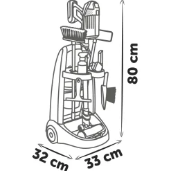 Smoby Chariot de ménage aspirateur balai Rowenta^ Ménage Et Repassage
