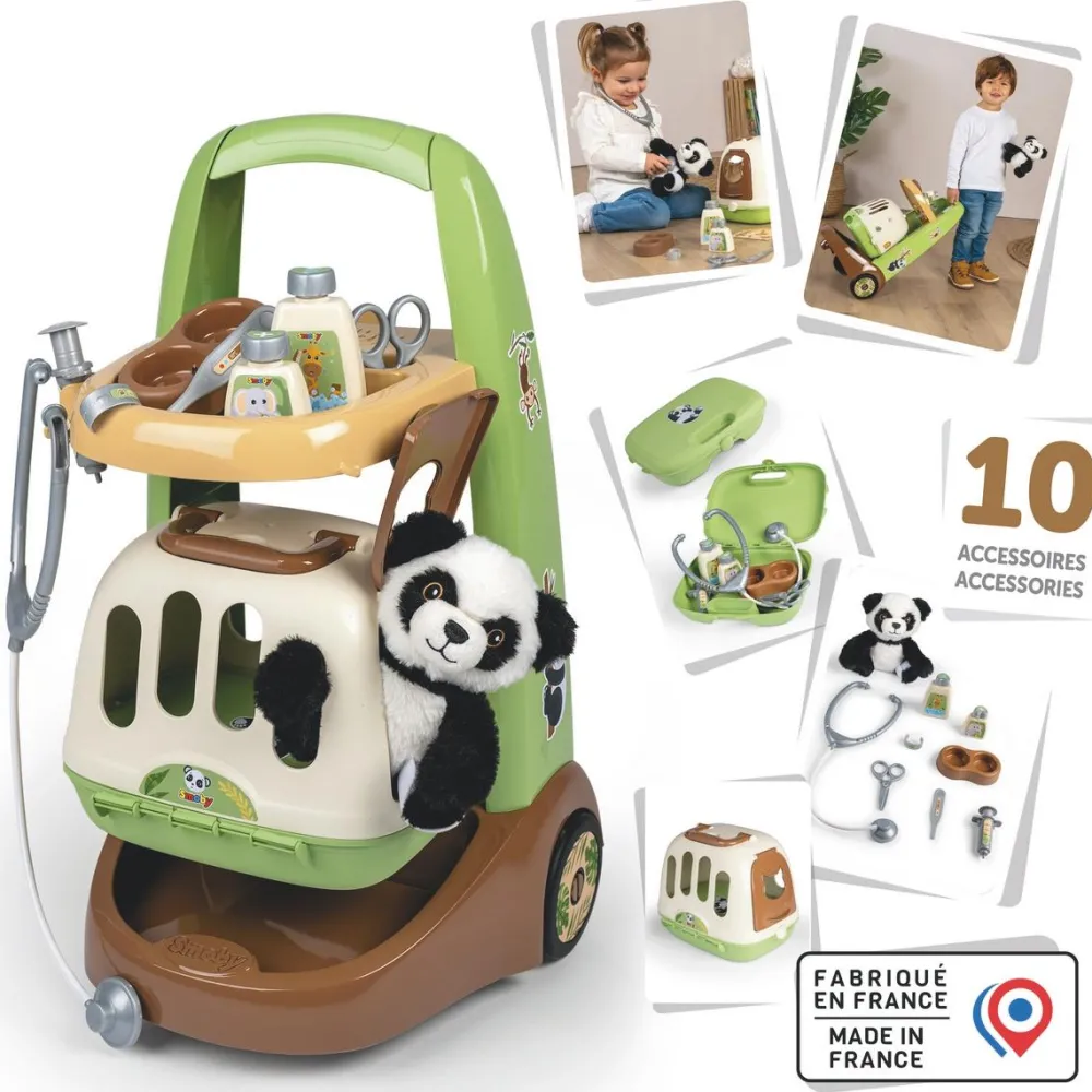 Smoby Chariot vétérinaire panda^ Docteur Et Vétérinaire
