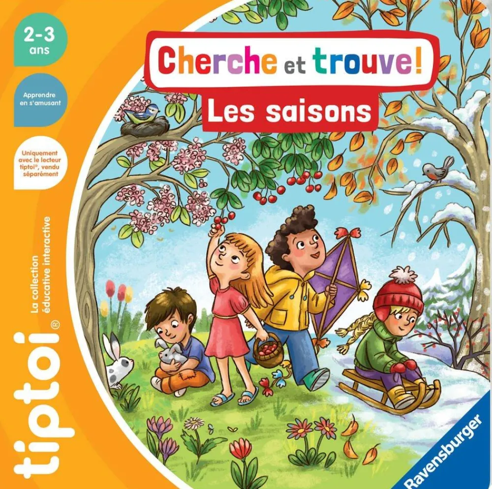 Ravensburger Cherche et trouve Tip Toi - Les saisons^ Apprentissage Du Temps Et De La Saisonnalité
