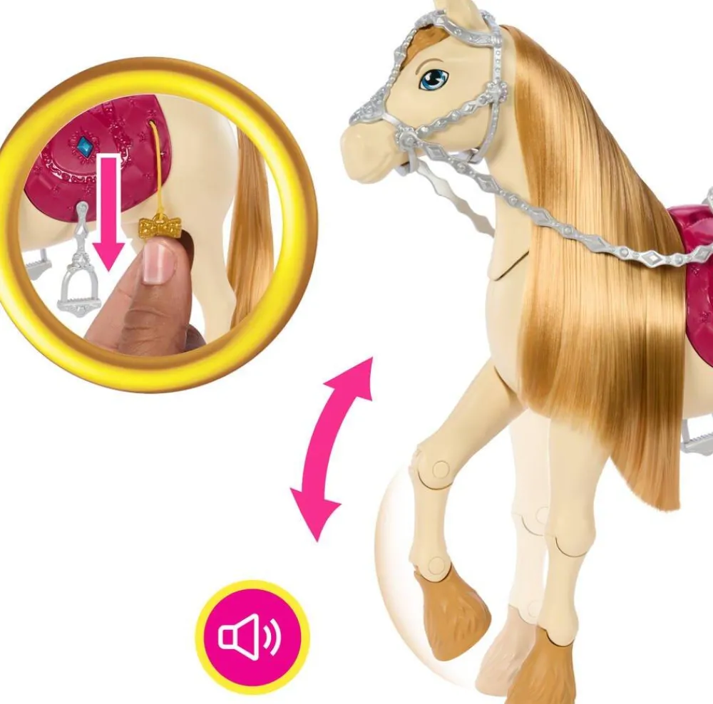 Mattel Cheval à fonctions - Barbie^ Poupées Mannequins