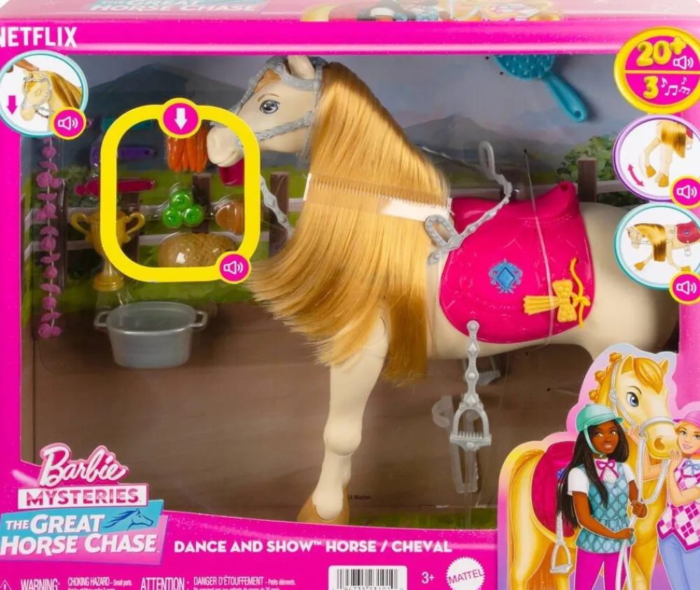 Mattel Cheval à fonctions - Barbie^ Poupées Mannequins