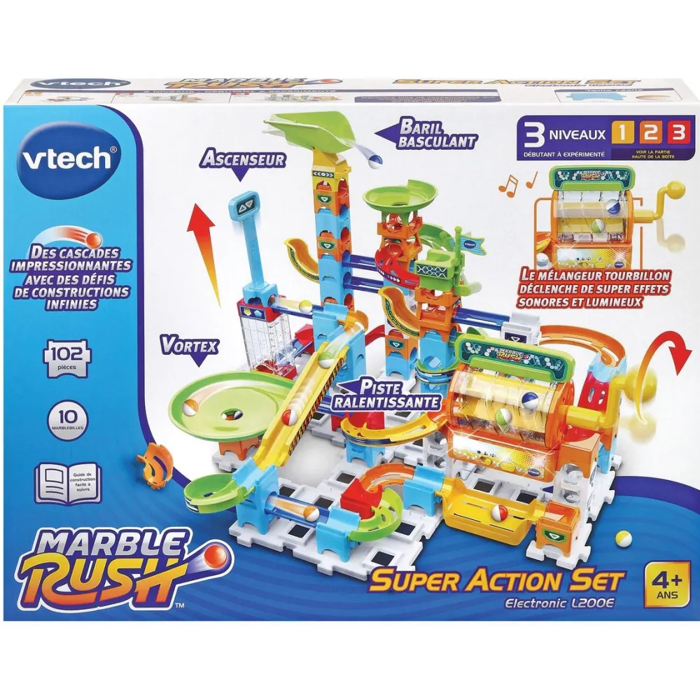 Varta Circuit à billes Super Action Marble Rush - set électronique L200E^ Autres Jeux De Construction