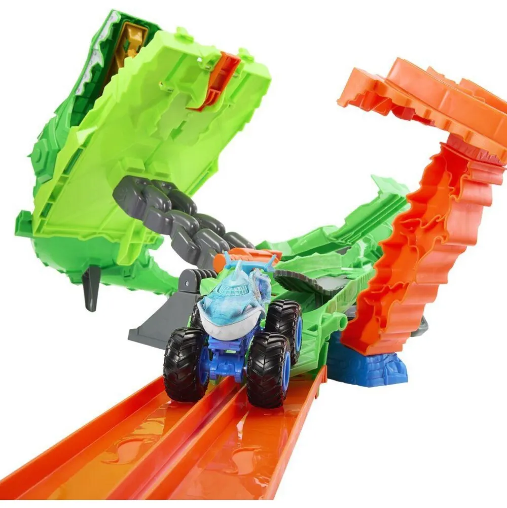 Mattel Circuit démolition du dragon - Hot Wheels Monster Truck^ Circuits Et Pistes