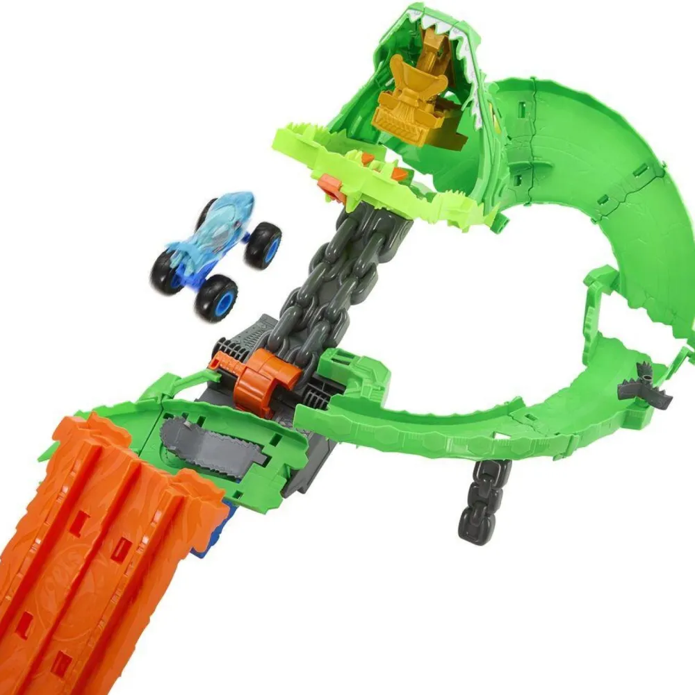 Mattel Circuit démolition du dragon - Hot Wheels Monster Truck^ Circuits Et Pistes
