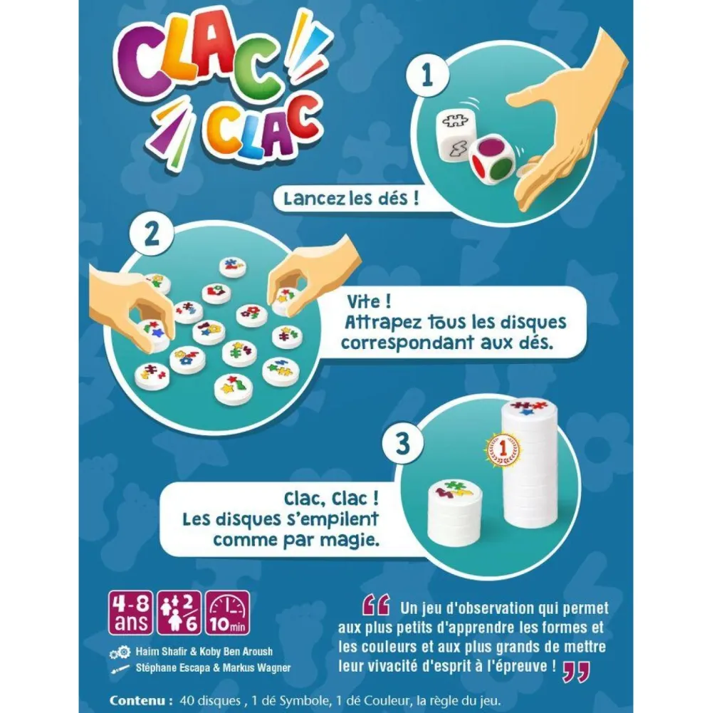 Gigamic Clac Clac déclic & des clacs^ Jeux D'Action Et D'Adresse
