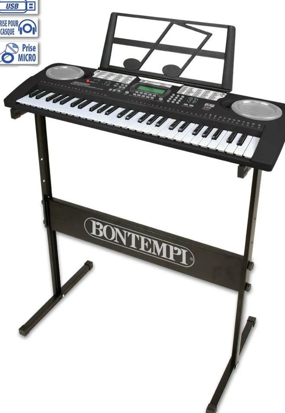 Varta Clavier Numérique Bontempi 54 Touches avec pieds^ Pianos, Guitares Et Instruments À Cordes