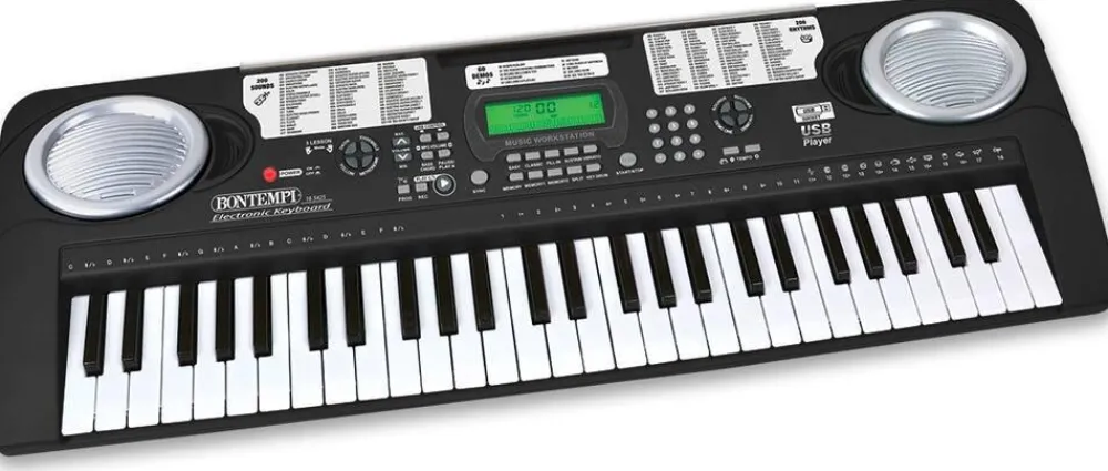 Varta Clavier Numérique Bontempi 54 Touches avec pieds^ Pianos, Guitares Et Instruments À Cordes