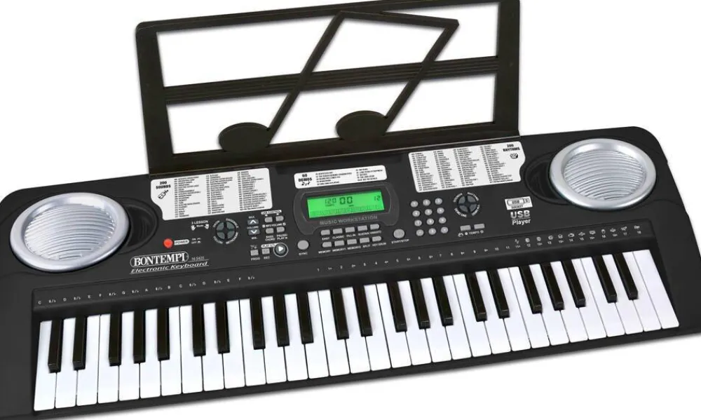 Varta Clavier Numérique Bontempi 54 Touches avec pieds^ Pianos, Guitares Et Instruments À Cordes