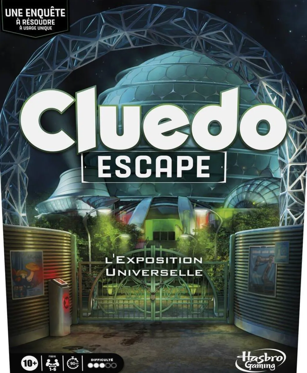Hasbro Gaming Cluedo Escape L'Exposition universelle^ Jeux De Stratégie Et De Réflexion