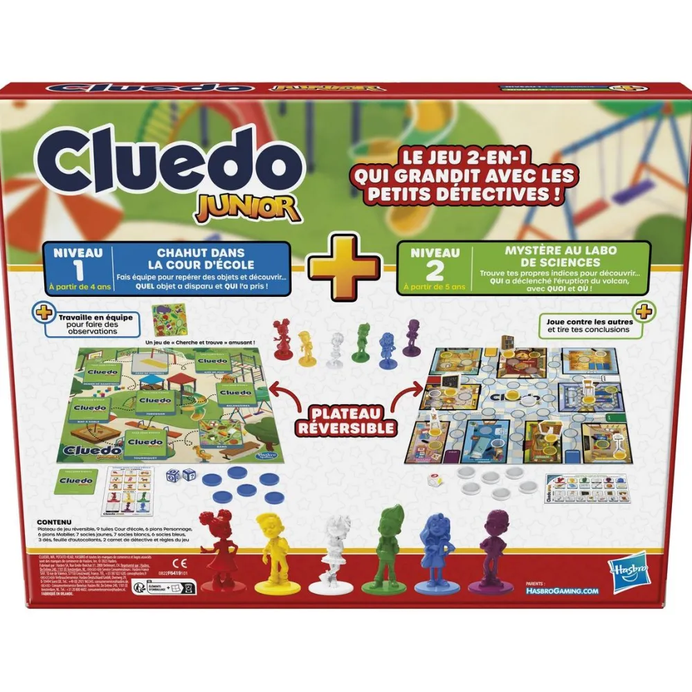 Hasbro Gaming Cluedo Junior 2 en 1^ Quiz Et Devinettes