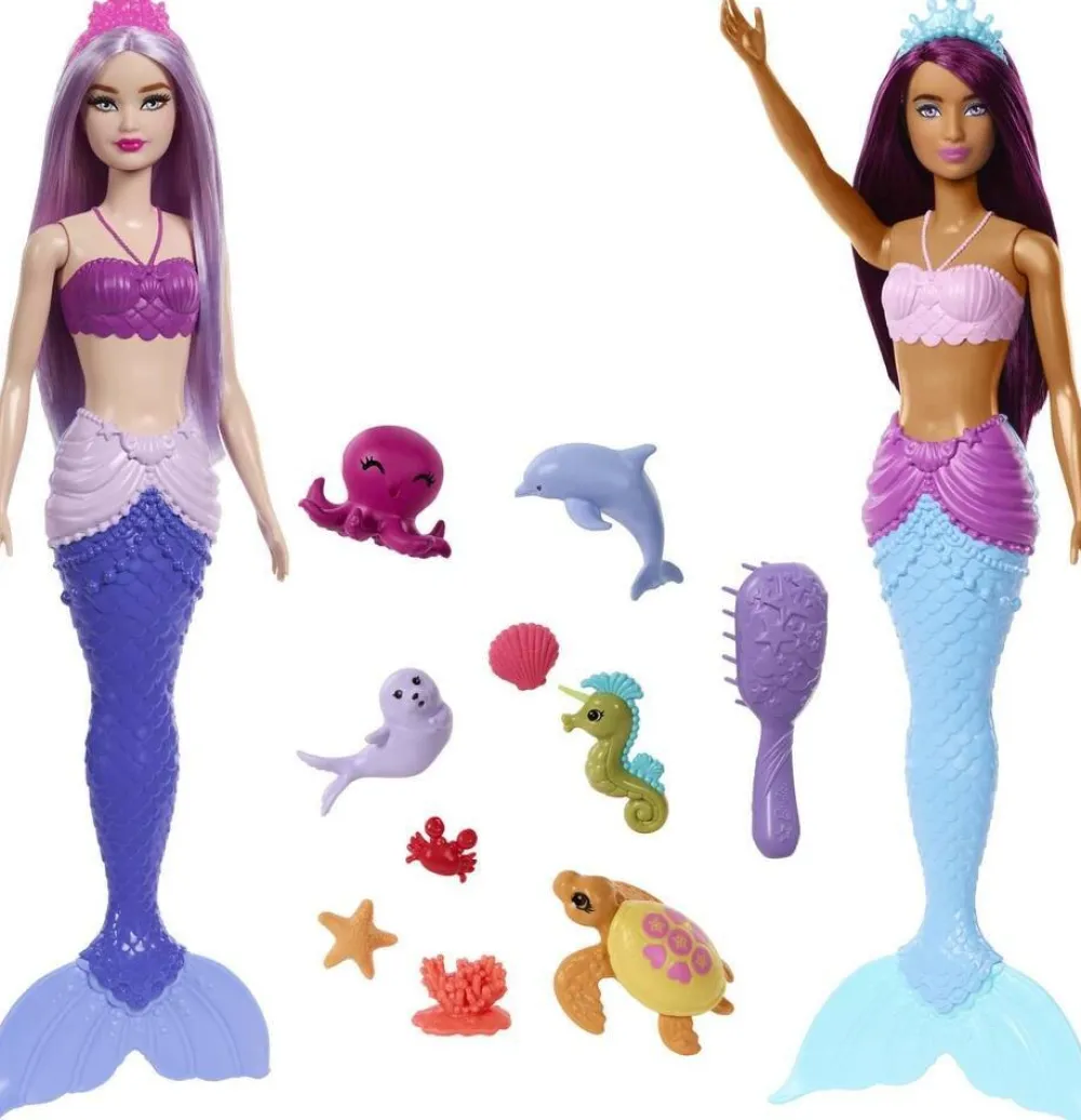 Mattel Coffret 2 amies sirènes Barbie^ Poupées Mannequins