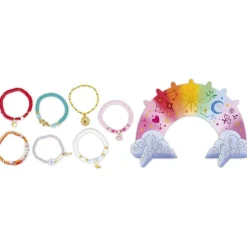 Janod Coffret 7 bracelets à créer avec un arc-en-ciel de bijoux^ Perles, Bijoux Et Perles À Repasser