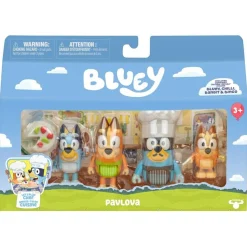 Moose Coffret 4 figurines Bluey - La famille en cuisine^ Les Héros Et Personnages
