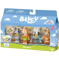 Moose Coffret 4 figurines Bluey - La famille en cuisine^ Les Héros Et Personnages