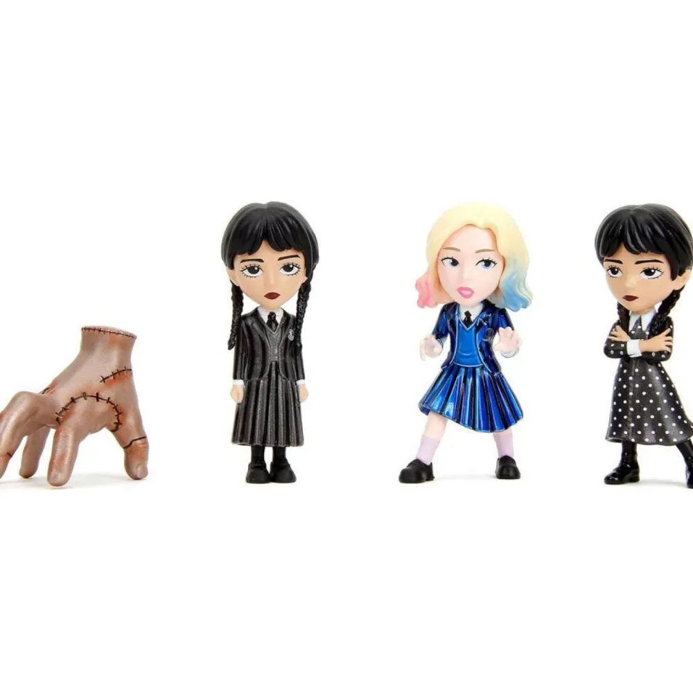 JADA Coffret 4 figurines Mercredi -^ Les Héros Et Personnages