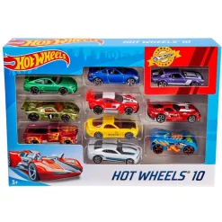 Mattel Coffret 10 petites voitures Hot Wheels^ Petites Voitures