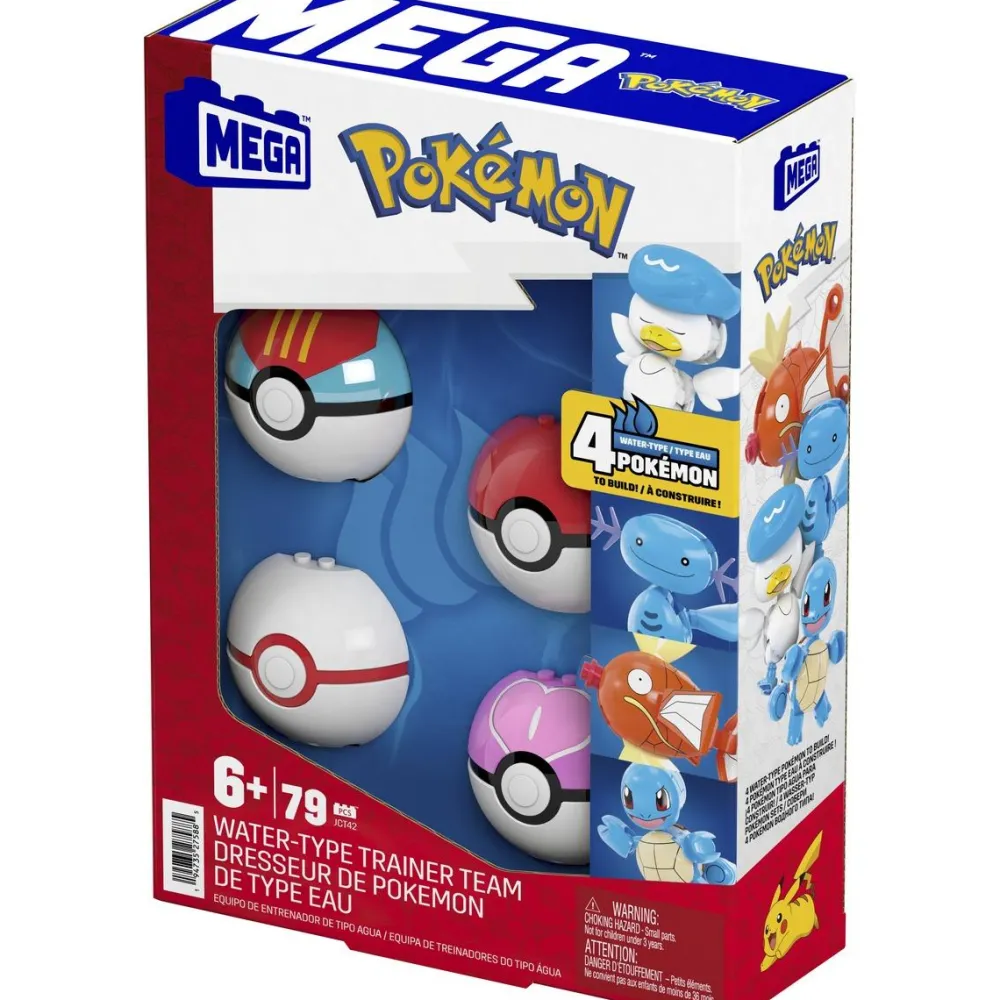 MEGA Coffret 4 Pokémon Eau construire -^ Super Héros, Cinéma Et Jeux Vidéo