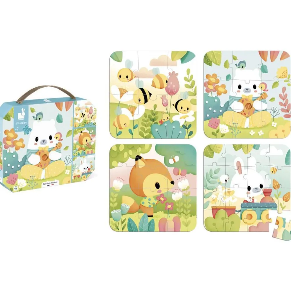 Janod Coffret 4 puzzles pure^Enfant Puzzles Bébés Et Enfants