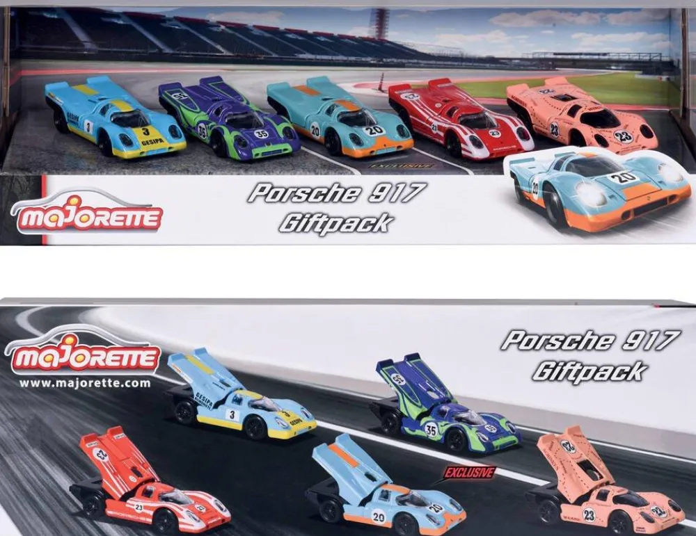Majorette Coffret 5 véhicules Porsche 917^ Petites Voitures