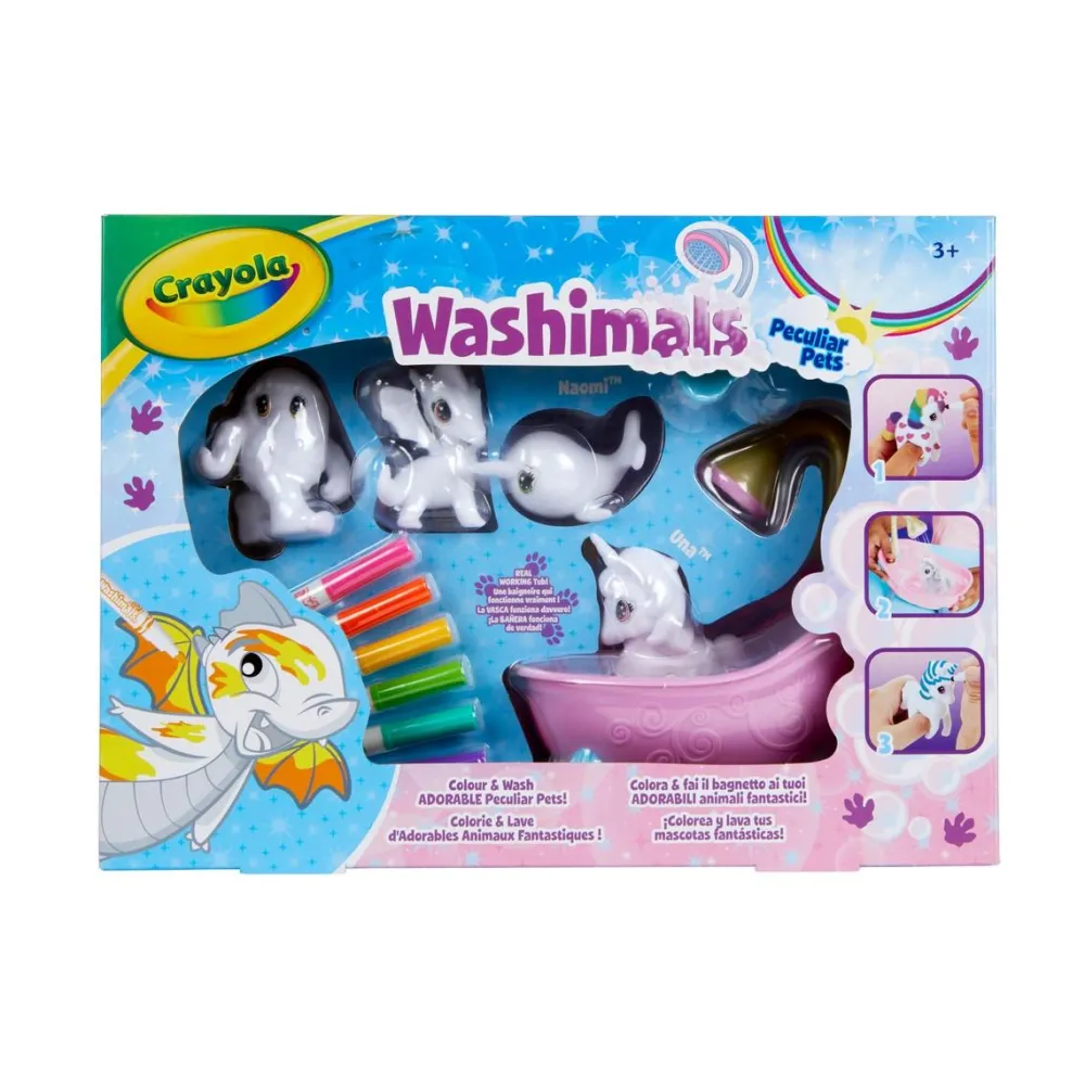 Crayola Coffret Animaux fantastiques Washimals^ Dessin|Autres Activités Créatives