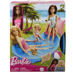 Mattel Coffret Barbie et sa piscine^ Poupées Mannequins