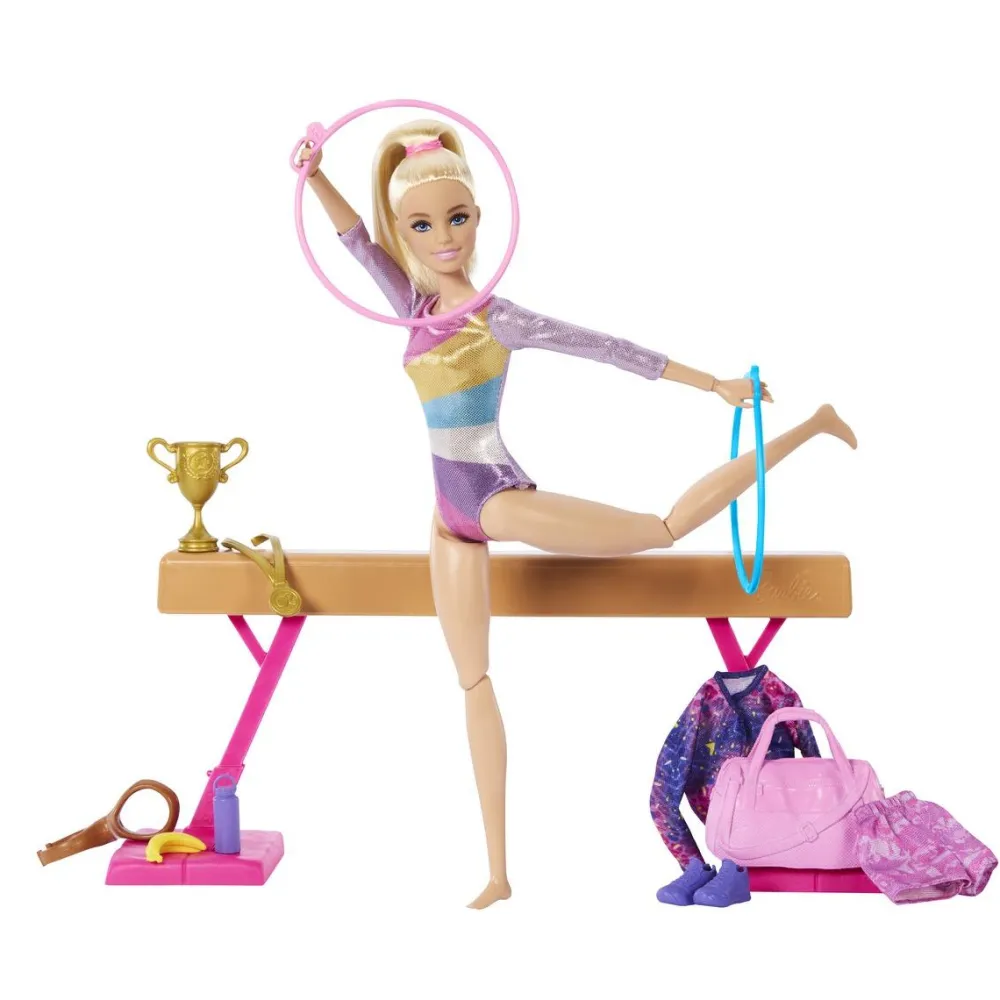 Mattel Coffret Barbie Gymnaste^ Poupées Mannequins