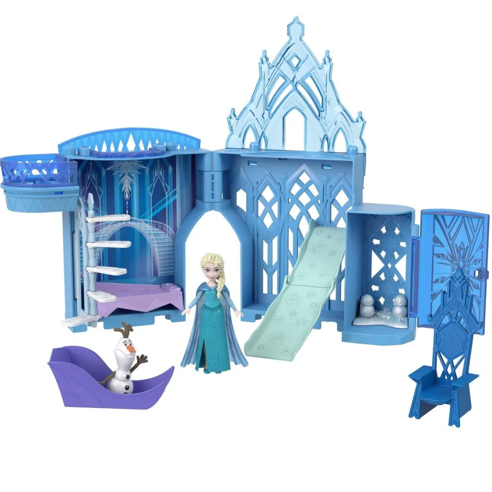 Mattel Coffret château et mini-poupée Elsa La Reine des Neiges^ Mini-Univers