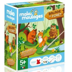 Mako Coffret Créatif - Balade En Forêt 3 Moules^ Modelage Et Moulage