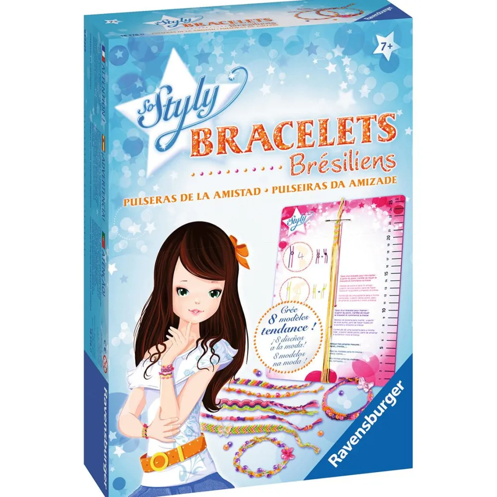 Ravensburger Coffret créatif - Bracelets brésiliens^ Perles, Bijoux Et Perles À Repasser