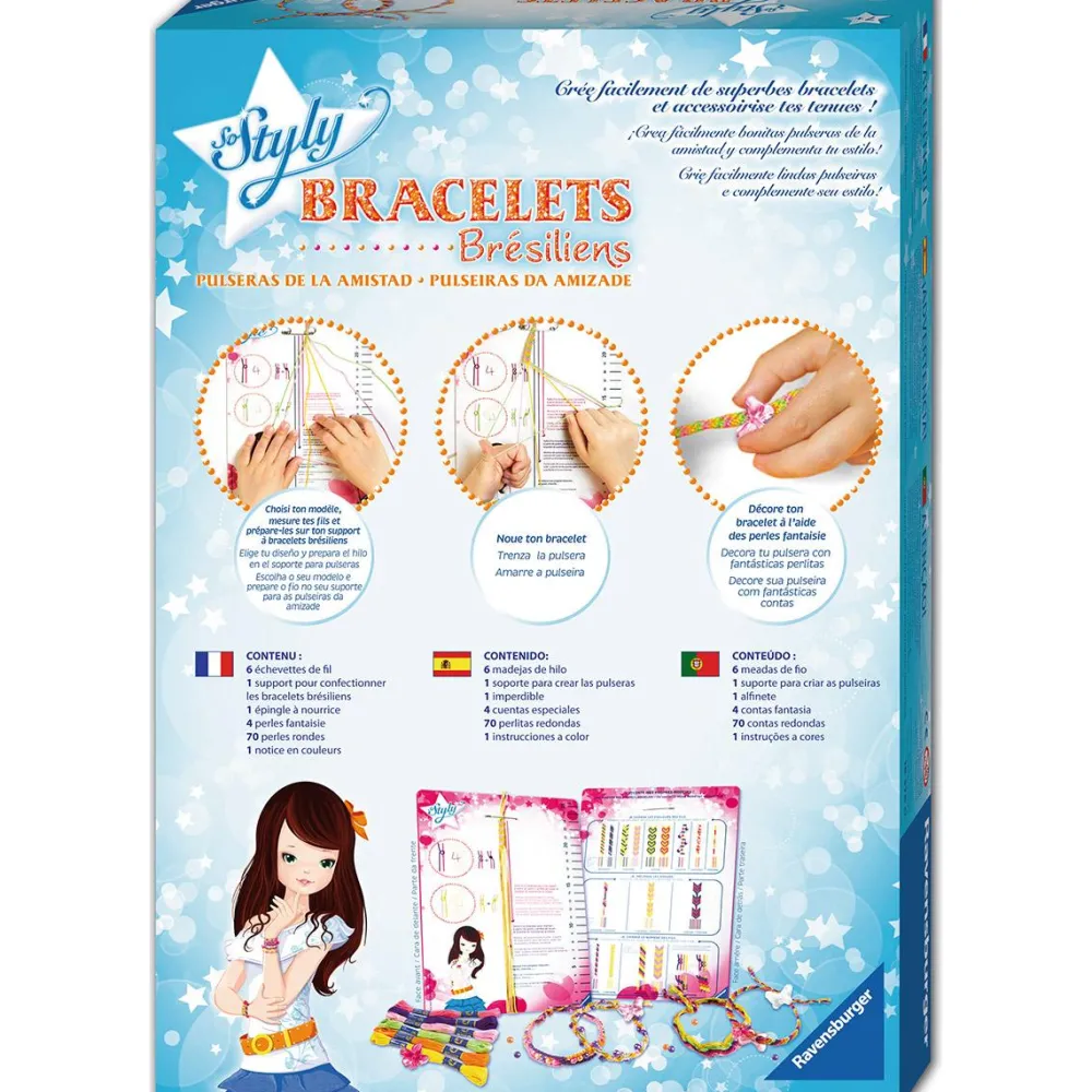 Ravensburger Coffret créatif - Bracelets brésiliens^ Perles, Bijoux Et Perles À Repasser