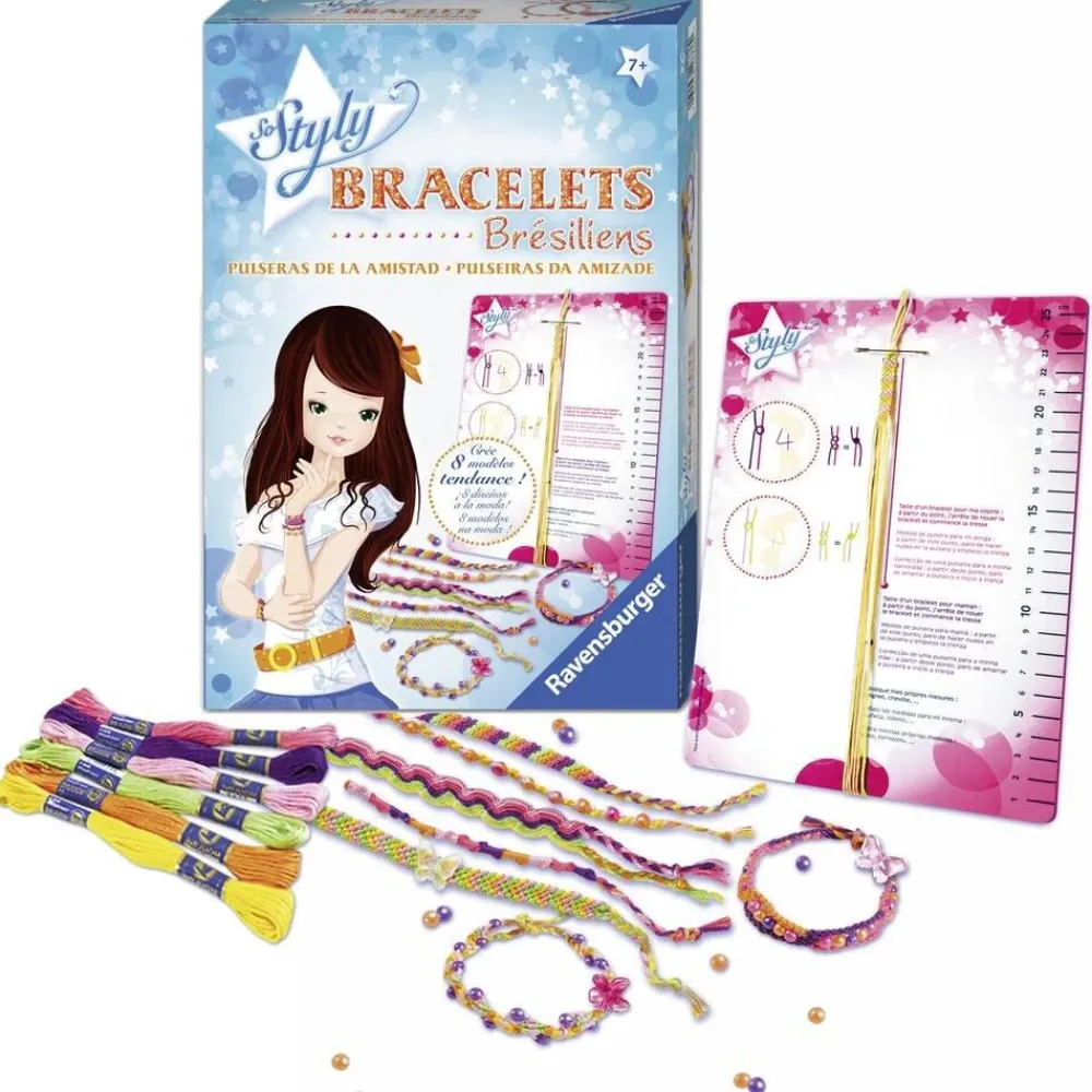 Ravensburger Coffret créatif - Bracelets brésiliens^ Perles, Bijoux Et Perles À Repasser