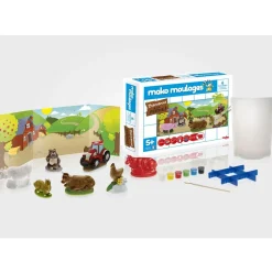 Mako Coffret Créatif Moulages - 6 Moules Ferme^ Modelage Et Moulage