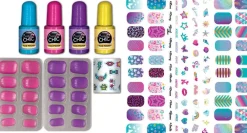 Clementoni Coffret Crazy chic ongles phosphoresents Shiny nails^ Cosmétiques