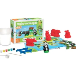 Mako Coffret Creatif - Mes Especes Protegees Defis Nature^ Modelage Et Moulage