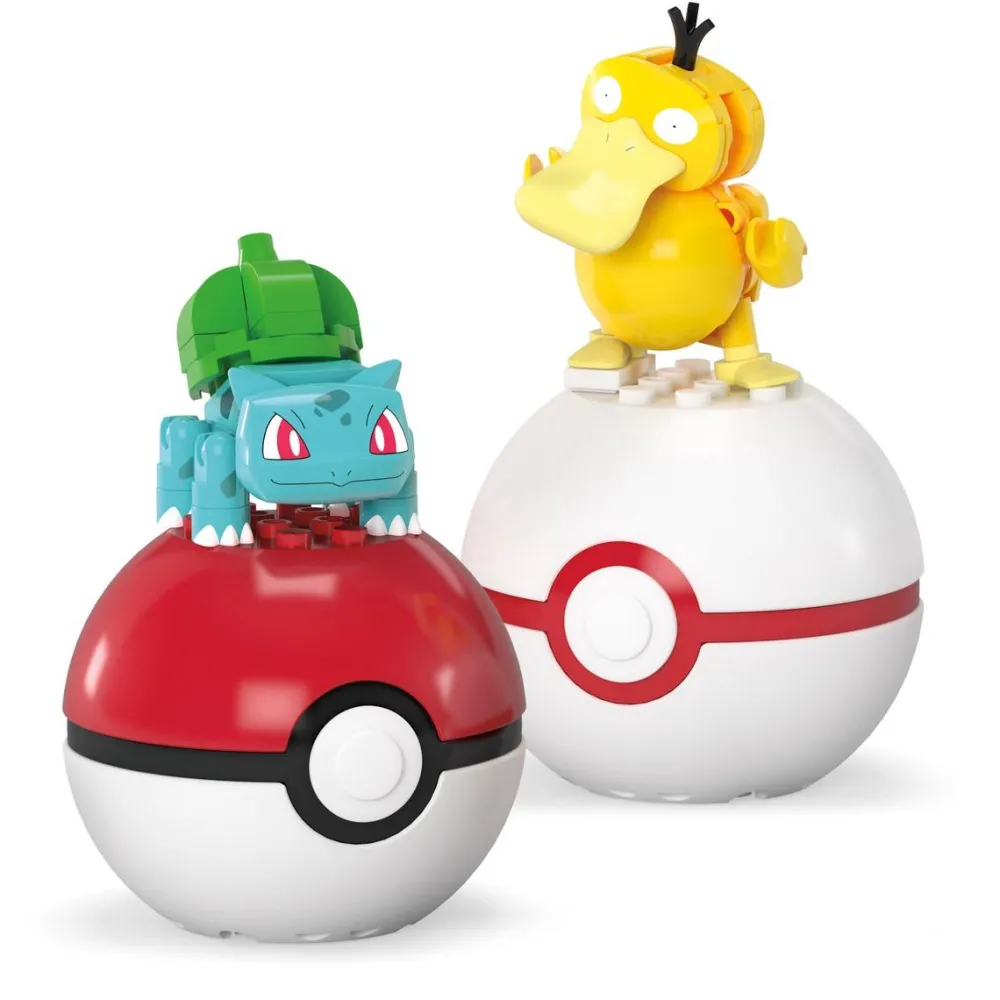 MEGA Coffret de 2 pokeball et figurine - Pokemon^ Super Héros, Cinéma Et Jeux Vidéo