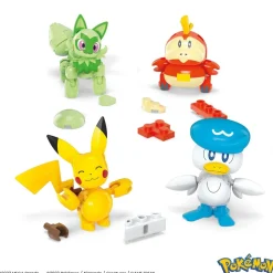 MEGA Coffret de 4 Pokémon et Poké ball - Construx Pokémon^ Super Héros, Cinéma Et Jeux Vidéo