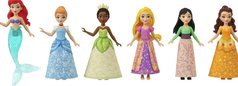 Mattel Coffret de 6 poupées Disney Princesses^ Mini-Univers