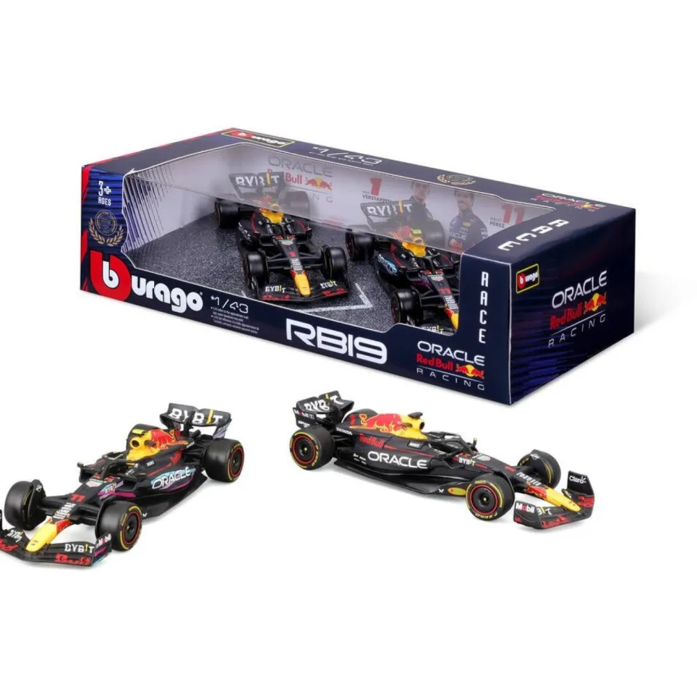 Bburago Coffret de 2 voitures de course Red Bull Racing 1:43^ Modèles Réduits