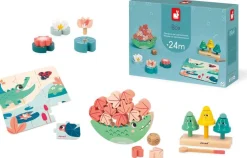 Janod Coffret en bois Crocodile^ Jouets À Encastrer Et À Empiler