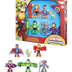 Hasbro Coffret figurines Avengers en armure - Iron Man et ses amis incroyables^ Les Héros Et Personnages
