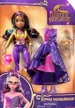 Spin Master Coffret L'école des licornes : Poupée Deluxe Sophia Au Bal Masque De 24 Cm^ Poupées Mannequins