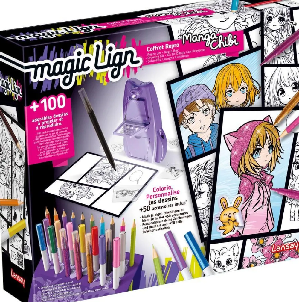 Lansay Coffret Manga Chibi De Magic Lign^ Machines À Dessiner