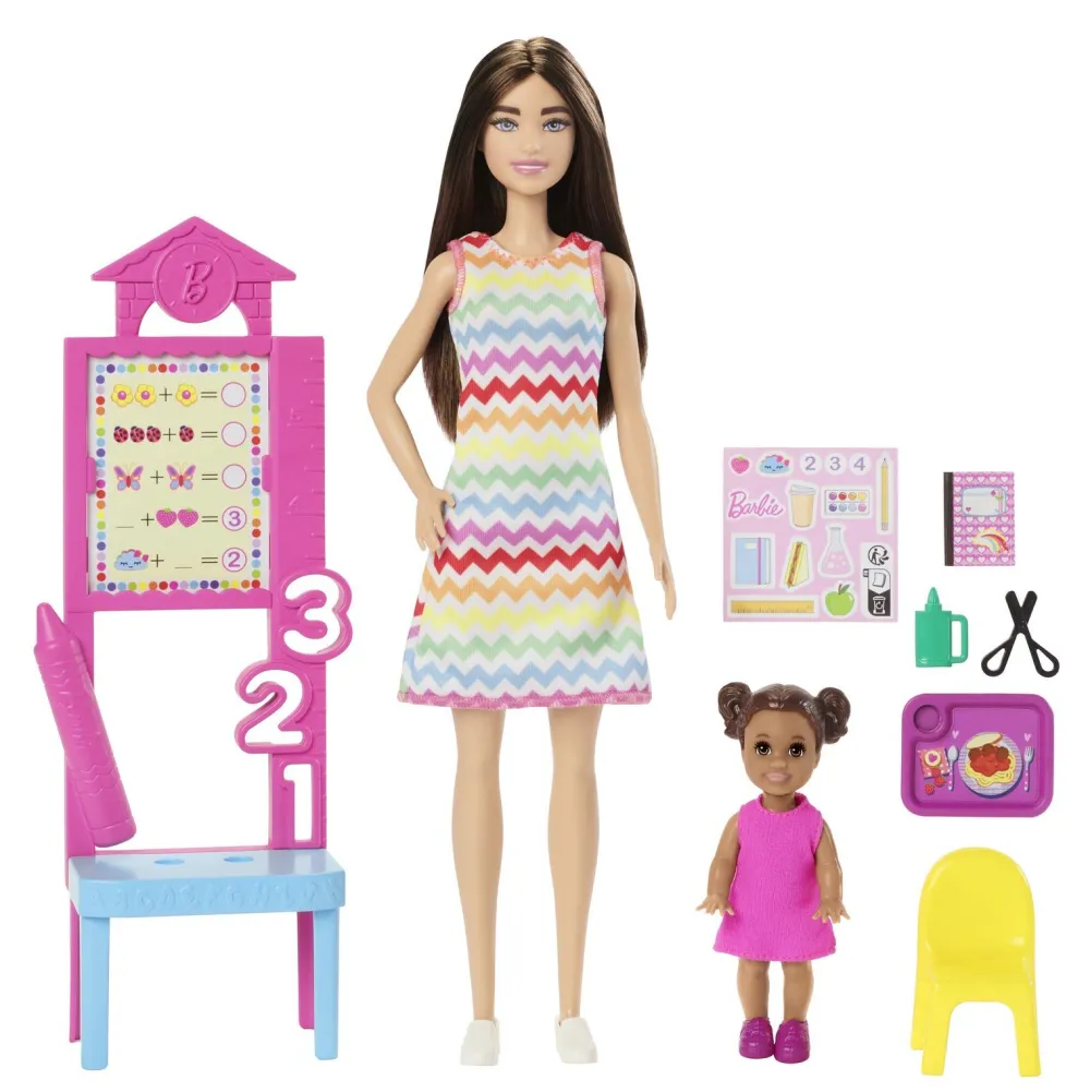 Mattel Coffret Maîtresse d'école Barbie^ Poupées Mannequins