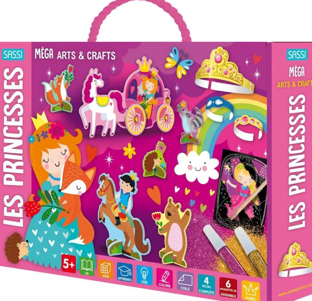 Sassi Coffret mega box arts crafts Les princesses^ Autres Activités Créatives