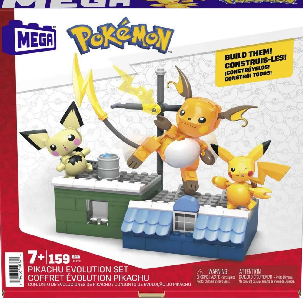 MEGA Coffret Pikachu set évolution - Pokemon^ Super Héros, Cinéma Et Jeux Vidéo