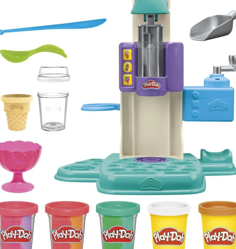 Play-Doh Coffret Mes Glaces arc-en-ciel^ Modelage Et Moulage