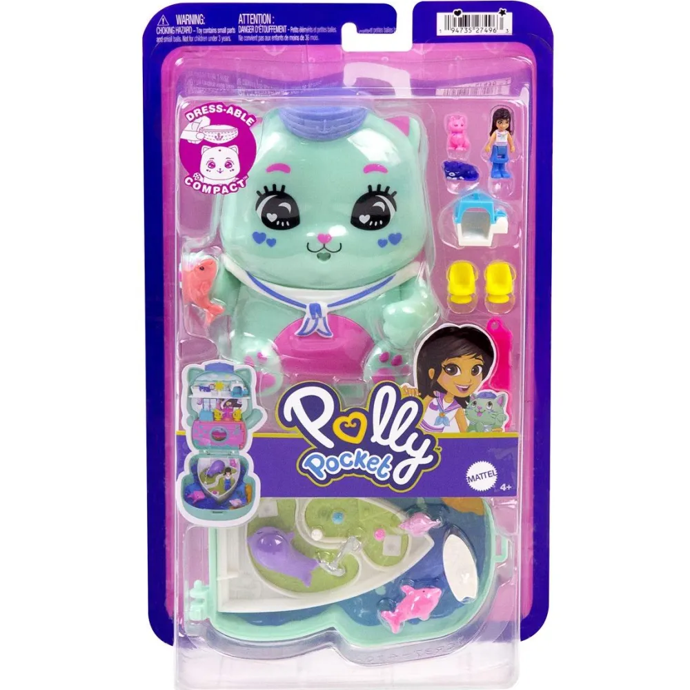 Mattel Coffret Polly Pocket - Croisière du chaton^ Mini-Univers